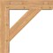 Ekena Millwork Traditional Block Smooth Bracket w/ Offset Brace, Western Red Cedar, 7 1/2"W x 32"D x 32"H BKT0806X32X32TRA05SWR - alternate 2